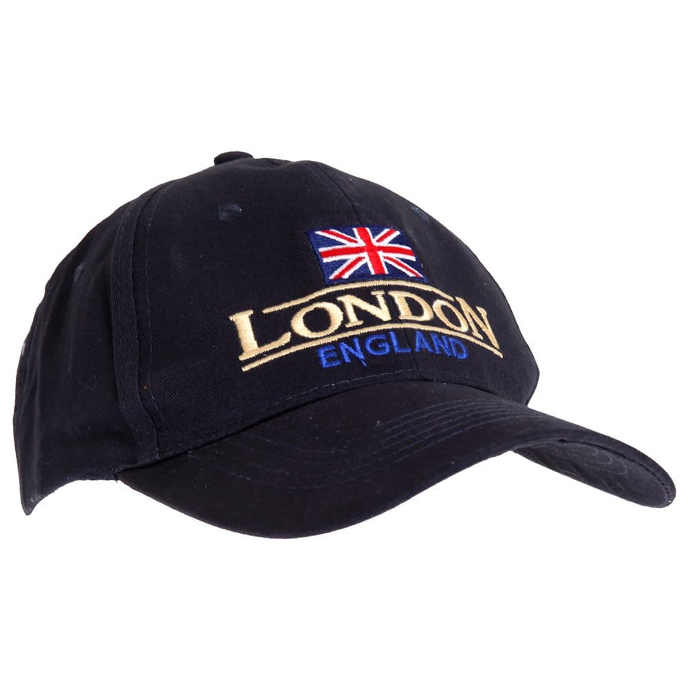 Unisex marinblå London England Union Flag Cap