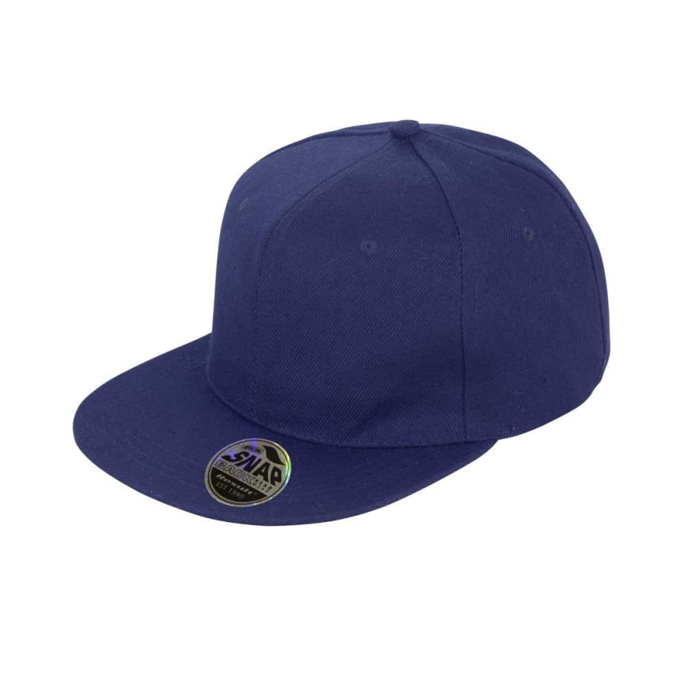 Result Unisex Core Bronx Original Flat Peak Snapback Solid Color Cap