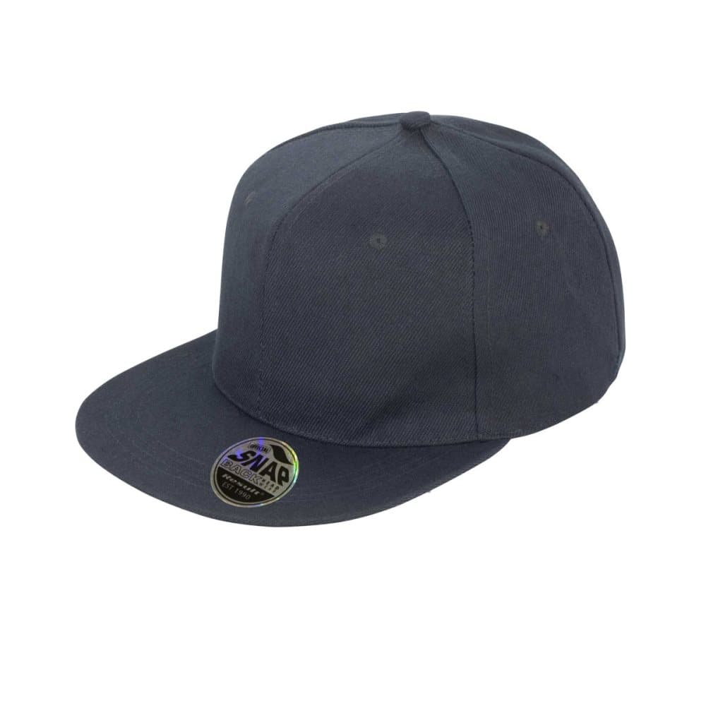 Result Unisex Core Bronx Original Flat Peak Snapback Solid Colour Cap