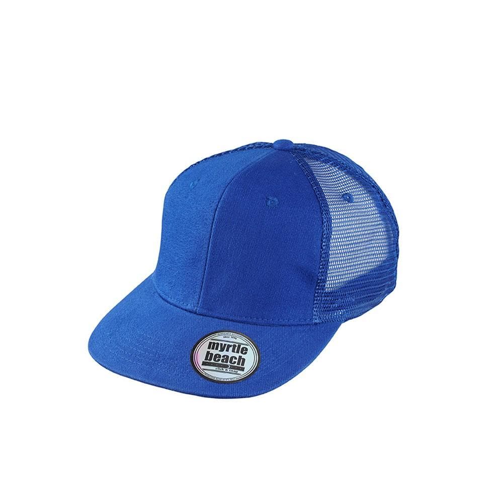 Myrtle Beach Adults Unisex 6 Panel Flat Peak Cap