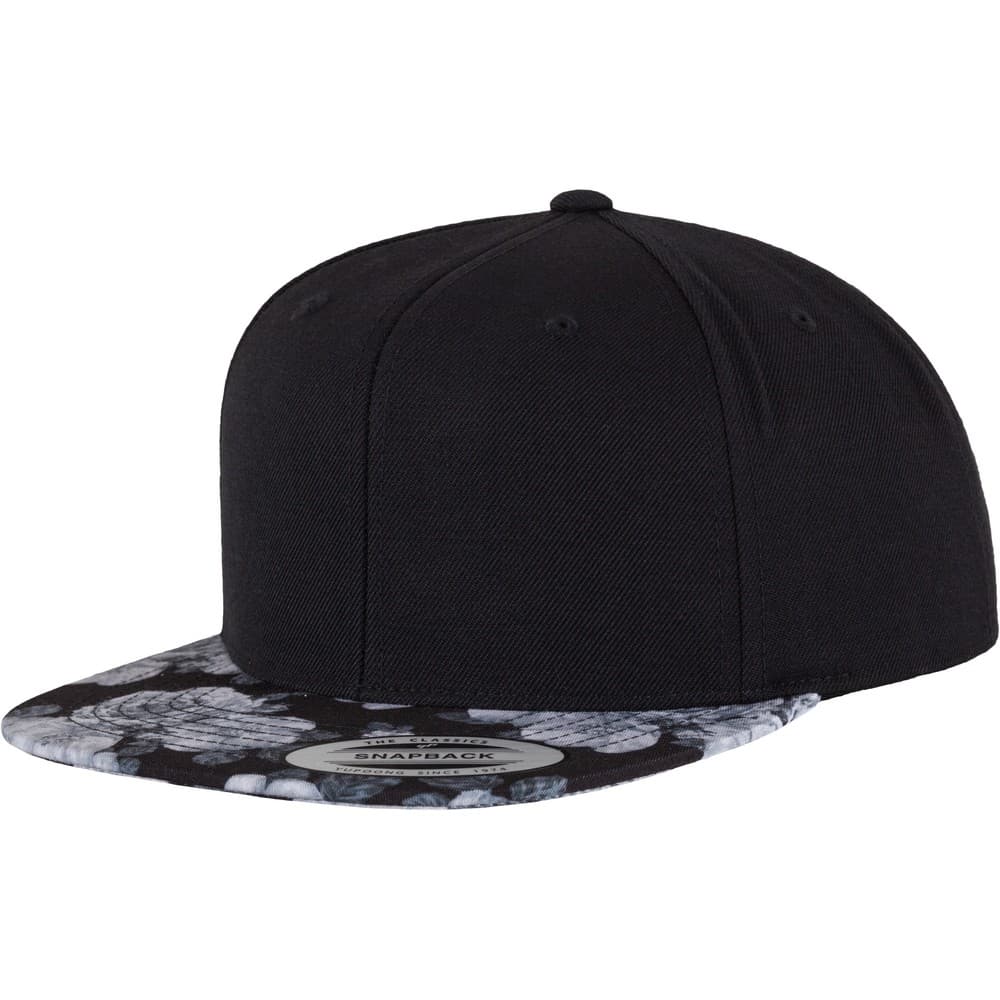 Flexfit by Yupoong Unisex Roses Print Snapback Cap