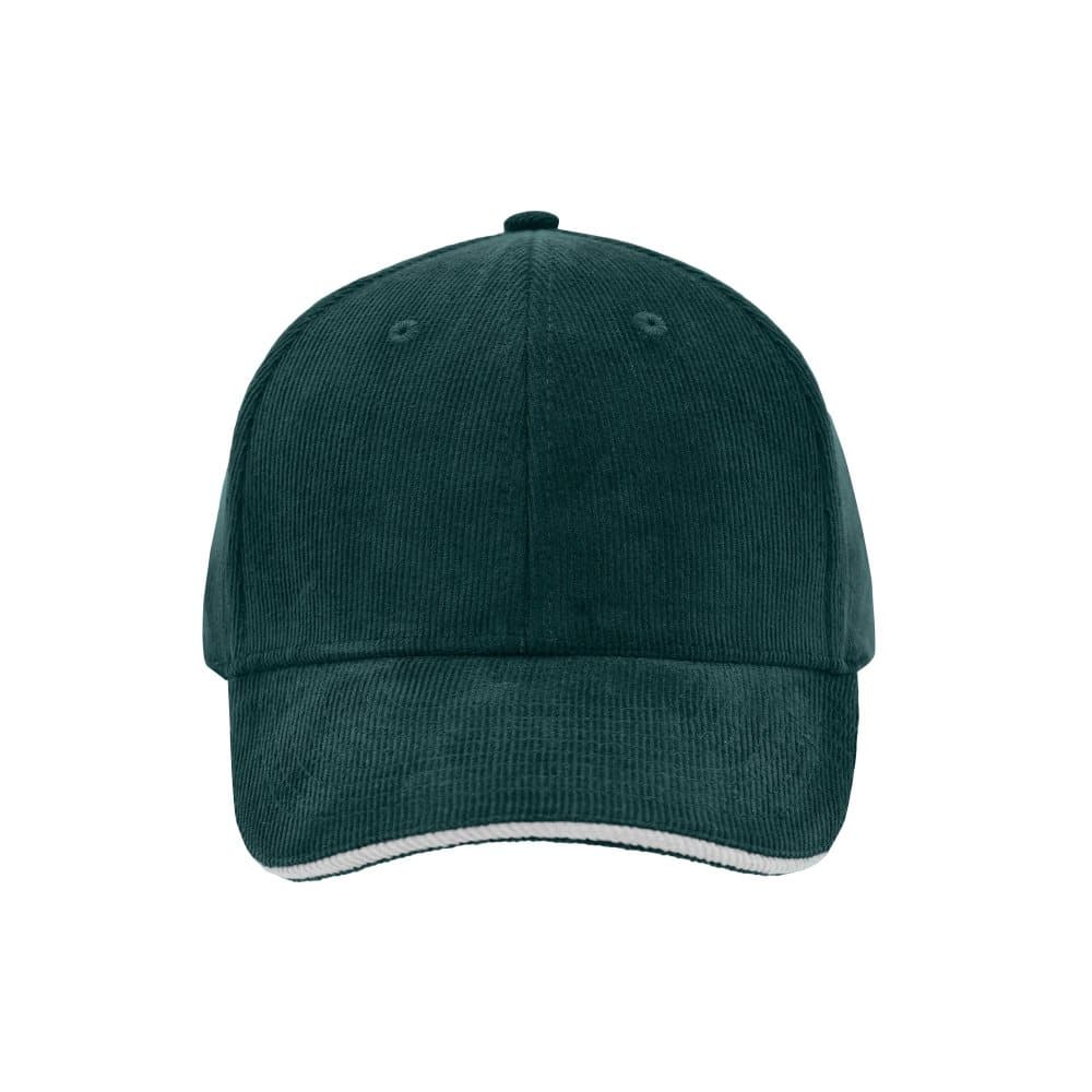 Myrtle Beach Unisex Adults 6 Panel Corduroy Sandwich Cap