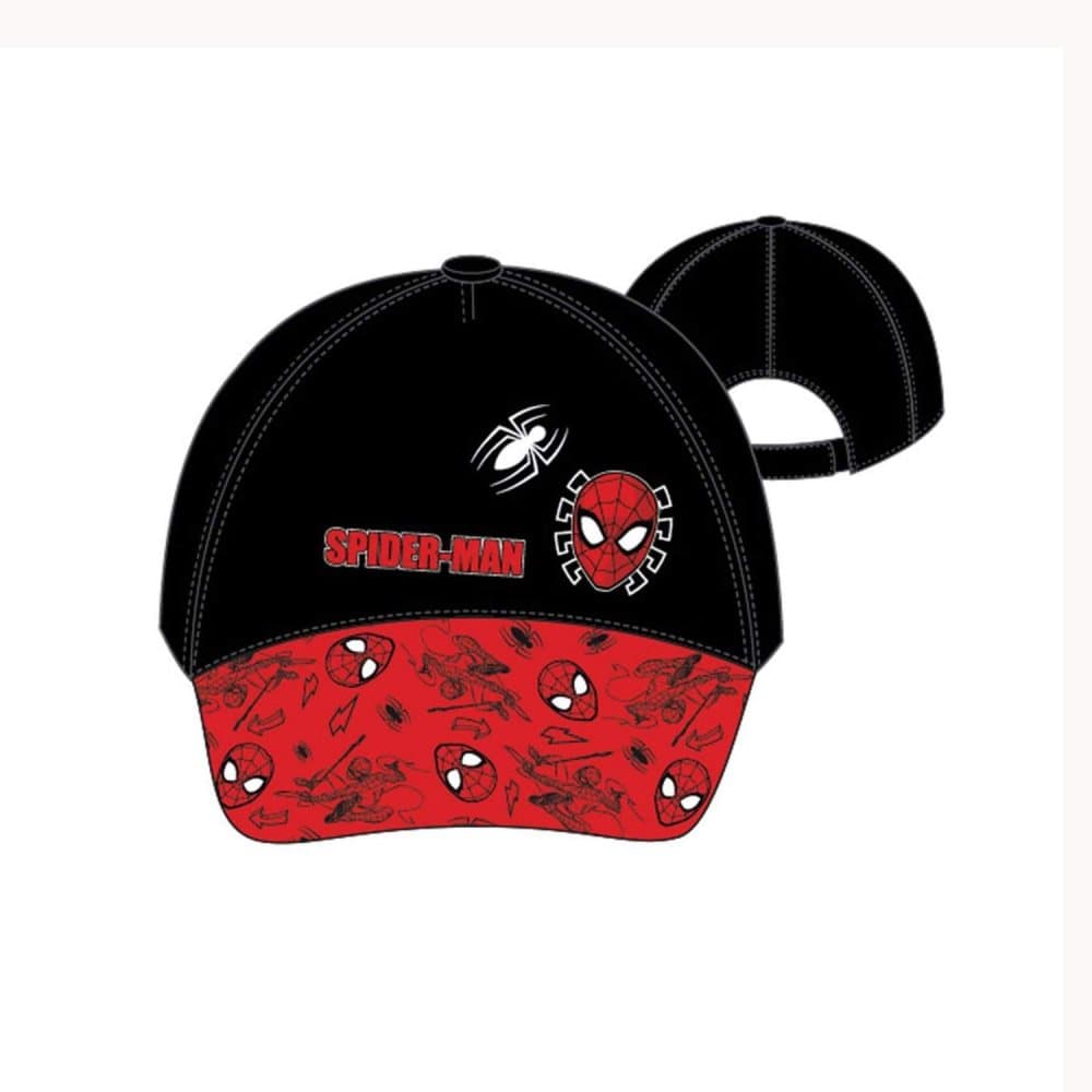 Spiderman Caps - Black/Red
