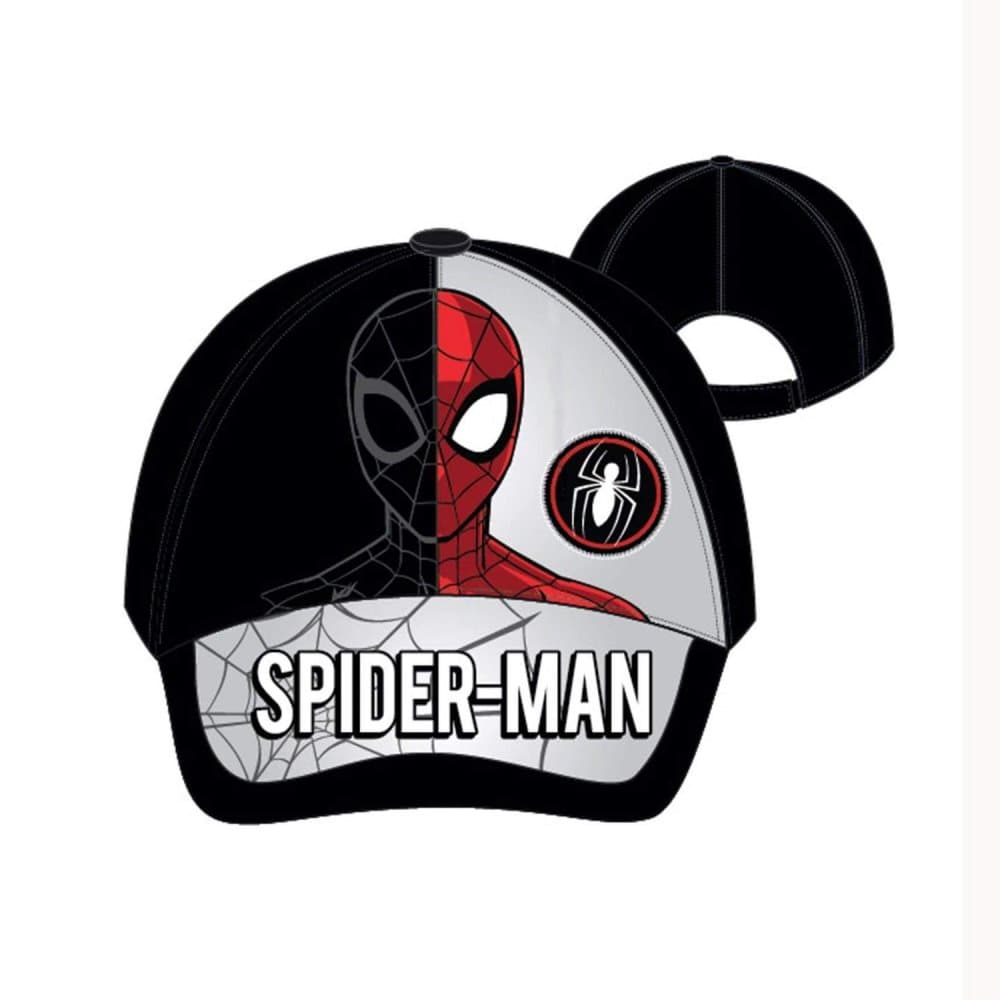 Spiderman Caps - Black/Grey