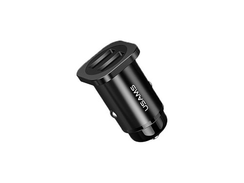 Bild av Usams US-CC054 2xUSB 4.8A Fast Charge Black Charger (CC54GC01)