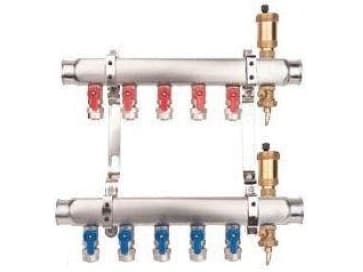 Valvex K2MINI-10 BASE INOX manifold assembly 10 circuits G1-G1/2 - 6084080