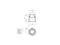 Pikkukuva 1 / 2: Perfexim Jakotukin nippa 1/2 "x 3x4" PN10 748 748