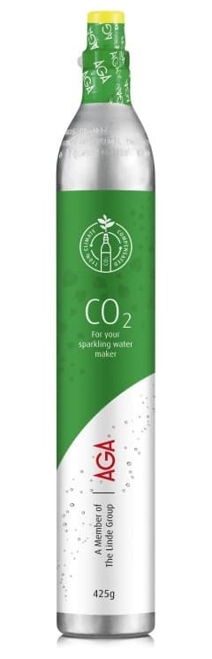 AGA Biogon C Kolsyrepatron 425g, Grön