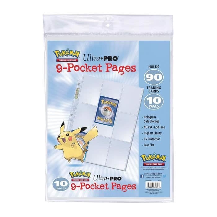 POKEMON - Lot of 10 Pikachu Binder Sheets - Handelskort