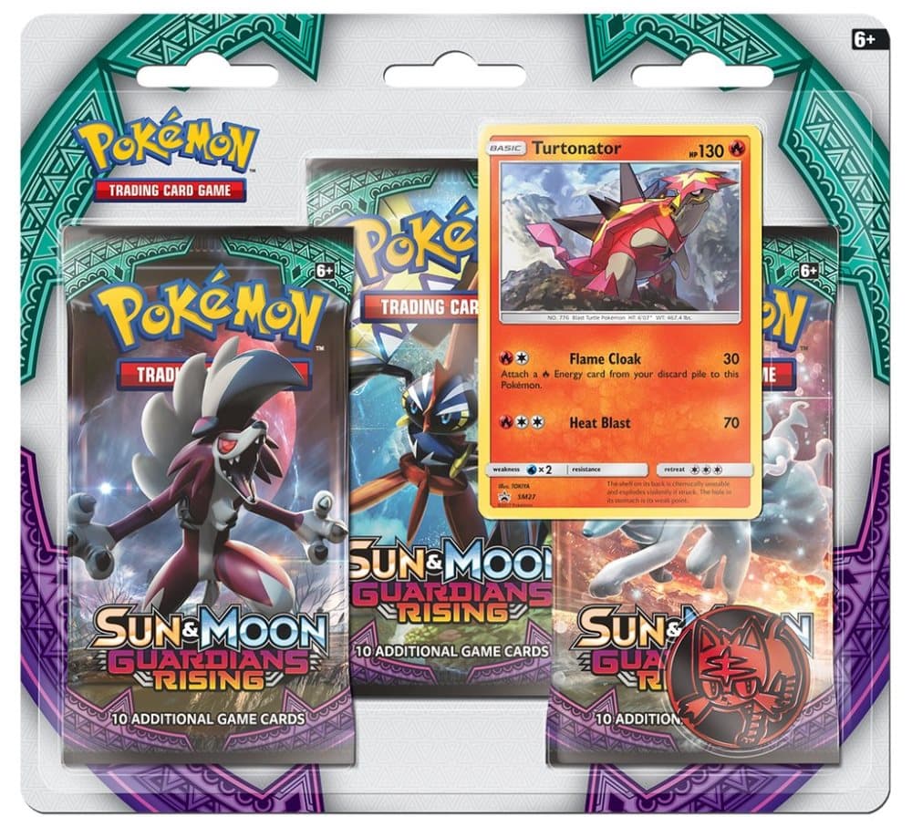 Pokemon 3-pack Sun & Moon 2 Turtonator