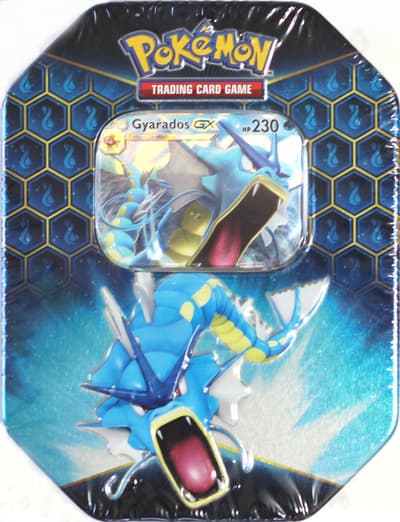 Pokemon Hidden Fates Gyarados GX Tin Box
