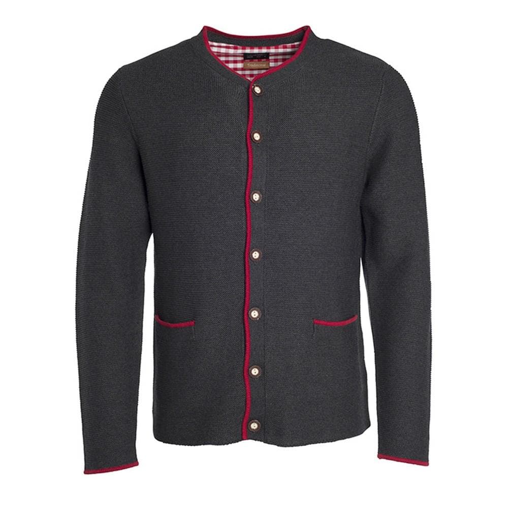 James and Nicholson Mens Traditional Knitted Jacket