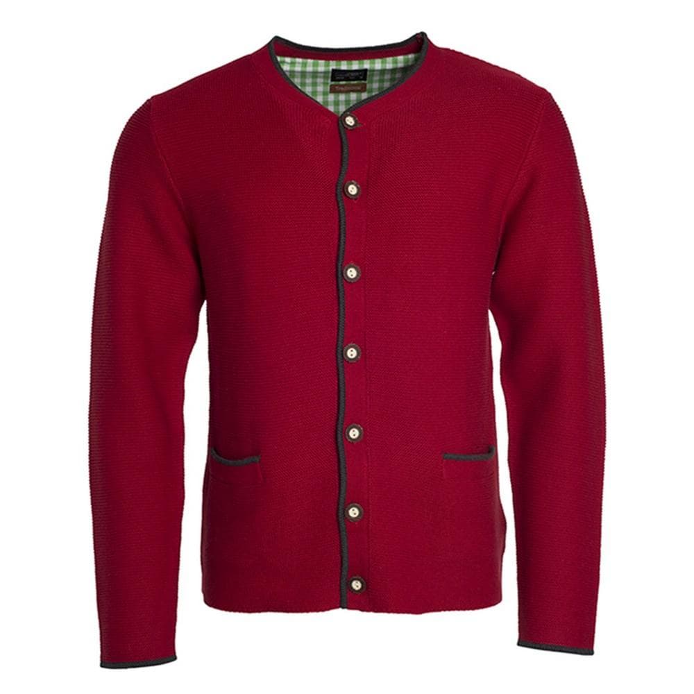 James and Nicholson Mens Traditional Knitted Jacket