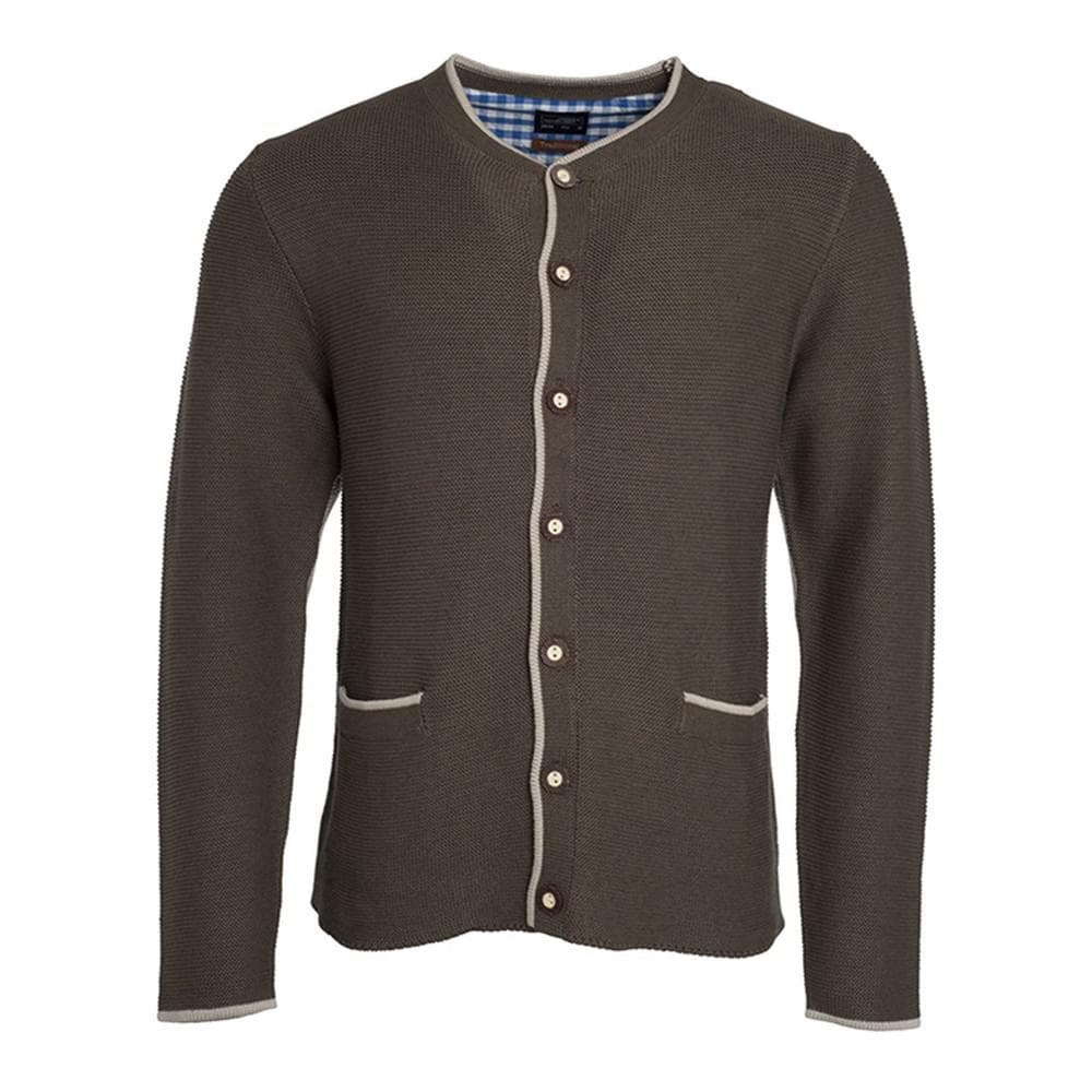 James and Nicholson Mens Traditional Knitted Jacket
