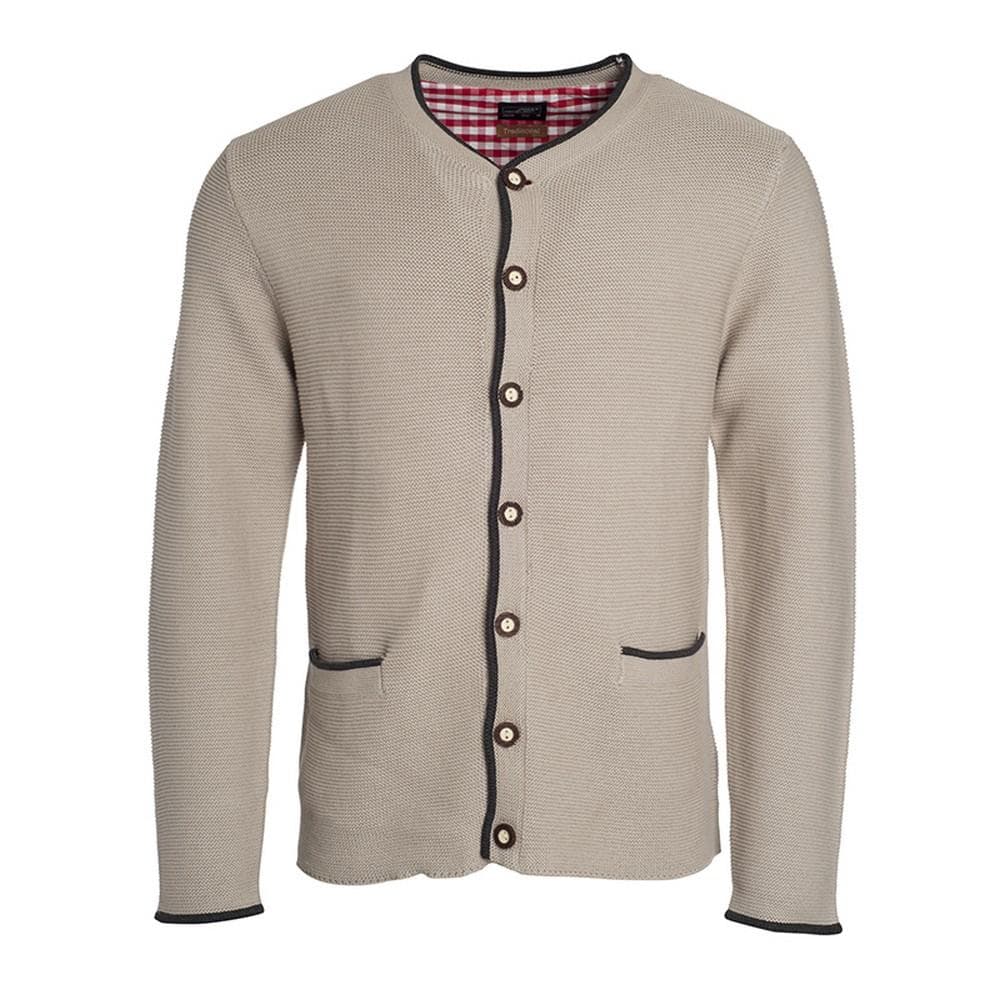James and Nicholson Mens Traditional Knitted Jacket