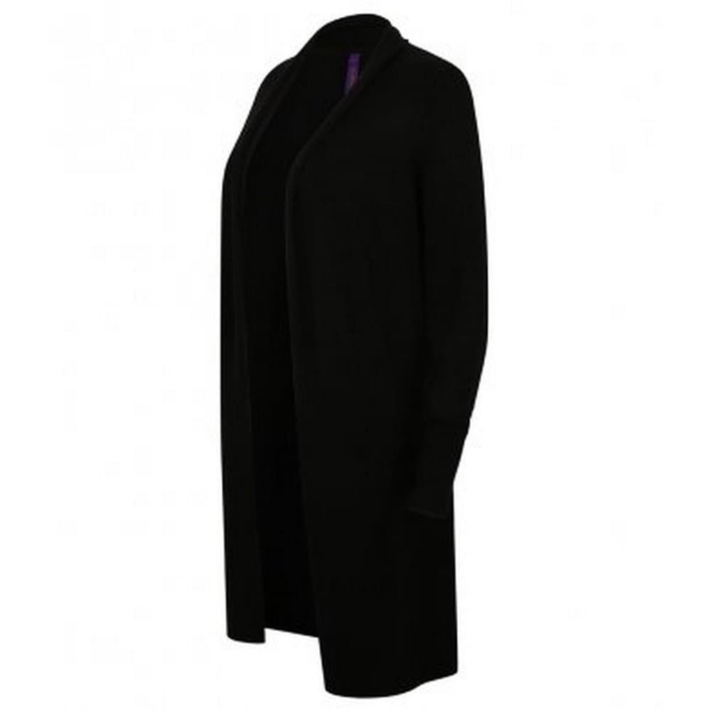 Henbury Womens/Ladies Long Line Open Cardigan