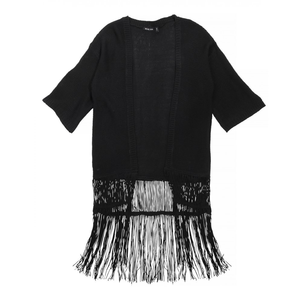 Brave Soul Kimono Fringe Cardigan för damer damer, Black Brave Soul Plus Kappor för Dam: 8 Produkter | Stylight