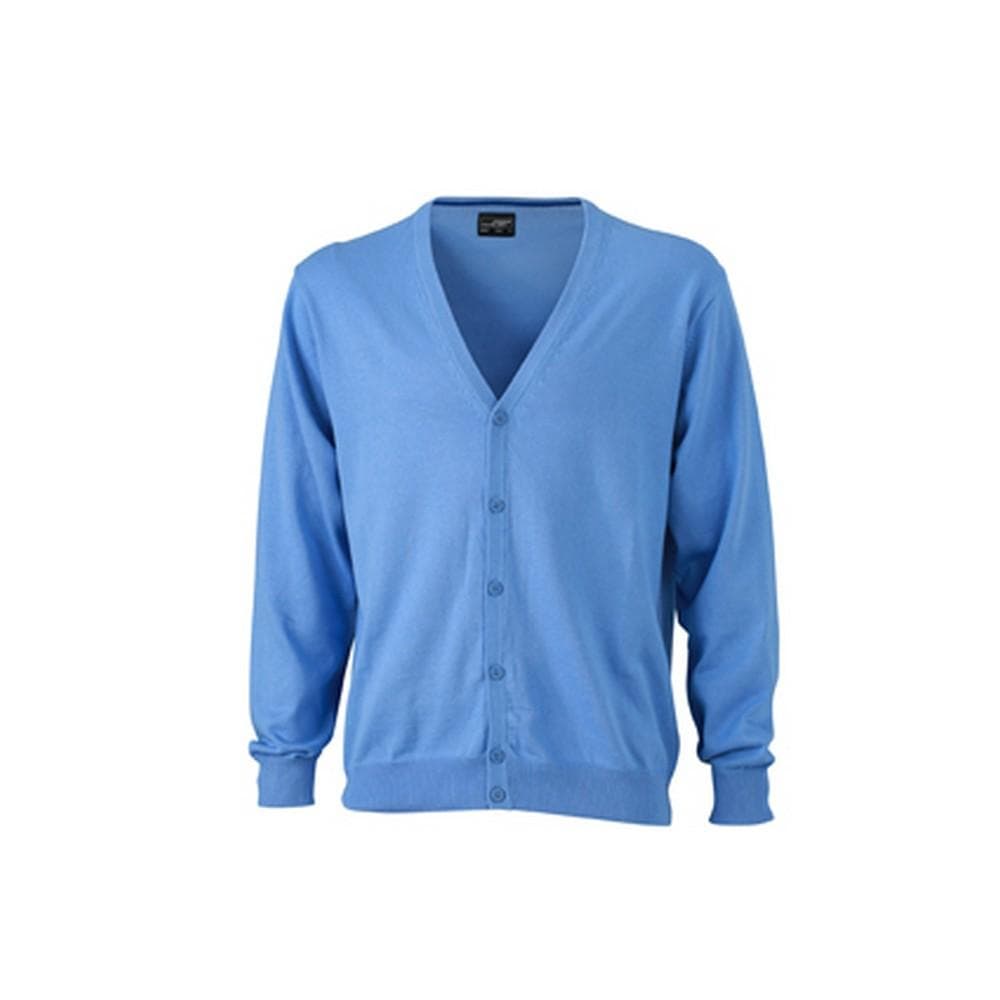 James and Nicholson Mens V-Neck Cardigan