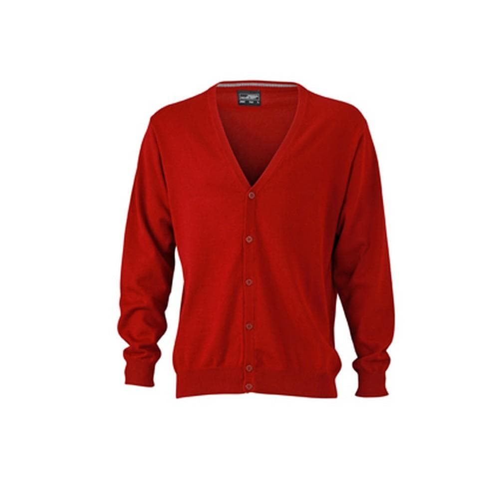 James and Nicholson Mens V-Neck Cardigan
