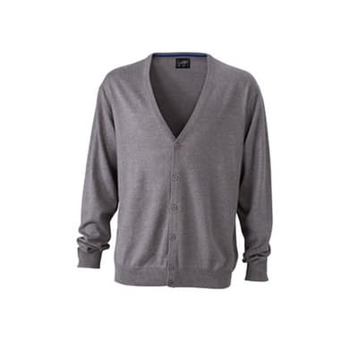 James and Nicholson Mens V-Neck Cardigan