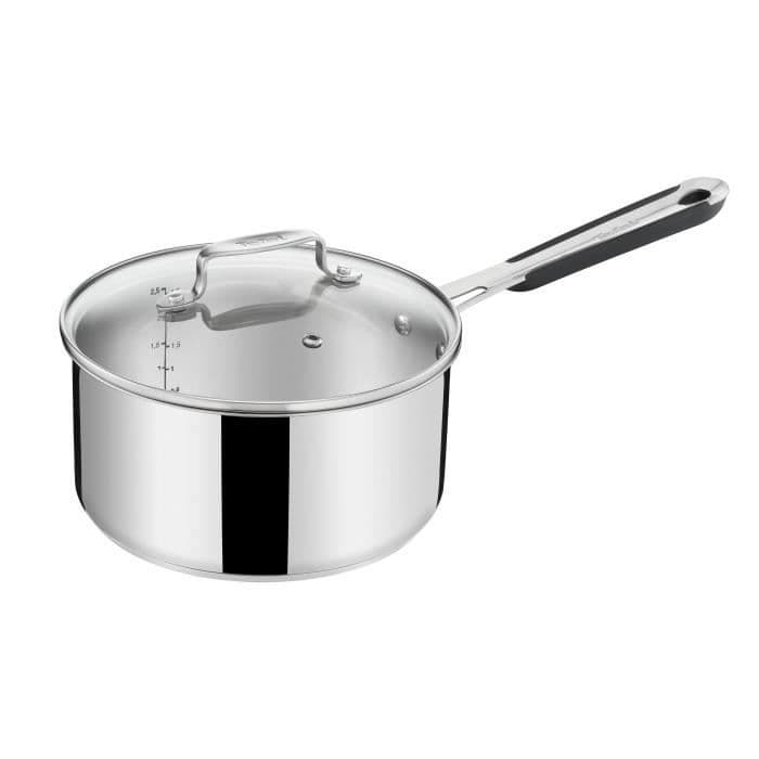 TEFAL H8612314 PRO INOX Rustfrit stål gryde med låg - Ø18 cm