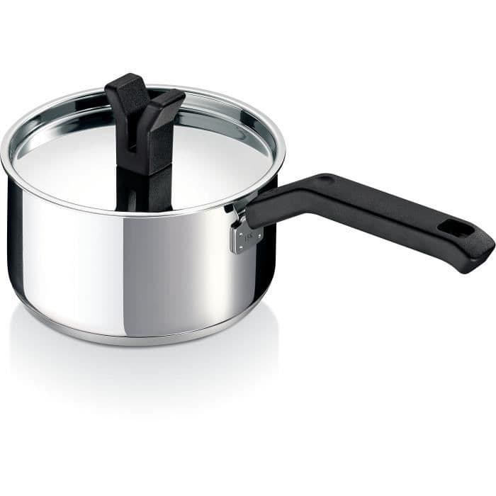 BEKA - 13686174 - POT + CHRONO CV 16 CM I RUSTFRITT STÅL - BAKELITE HANTERING - ALLA LJUS + INDUKTION