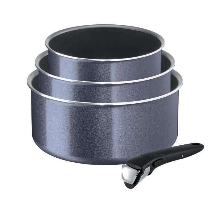 TEFAL Sæt med 3 Ingenio Elegance gryder med aftageligt håndtag - Ø 16/18/20 cm