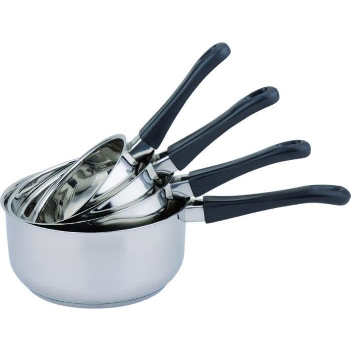BAUMALU serie 4 rustfrit stål pander - 14 til 20 cm