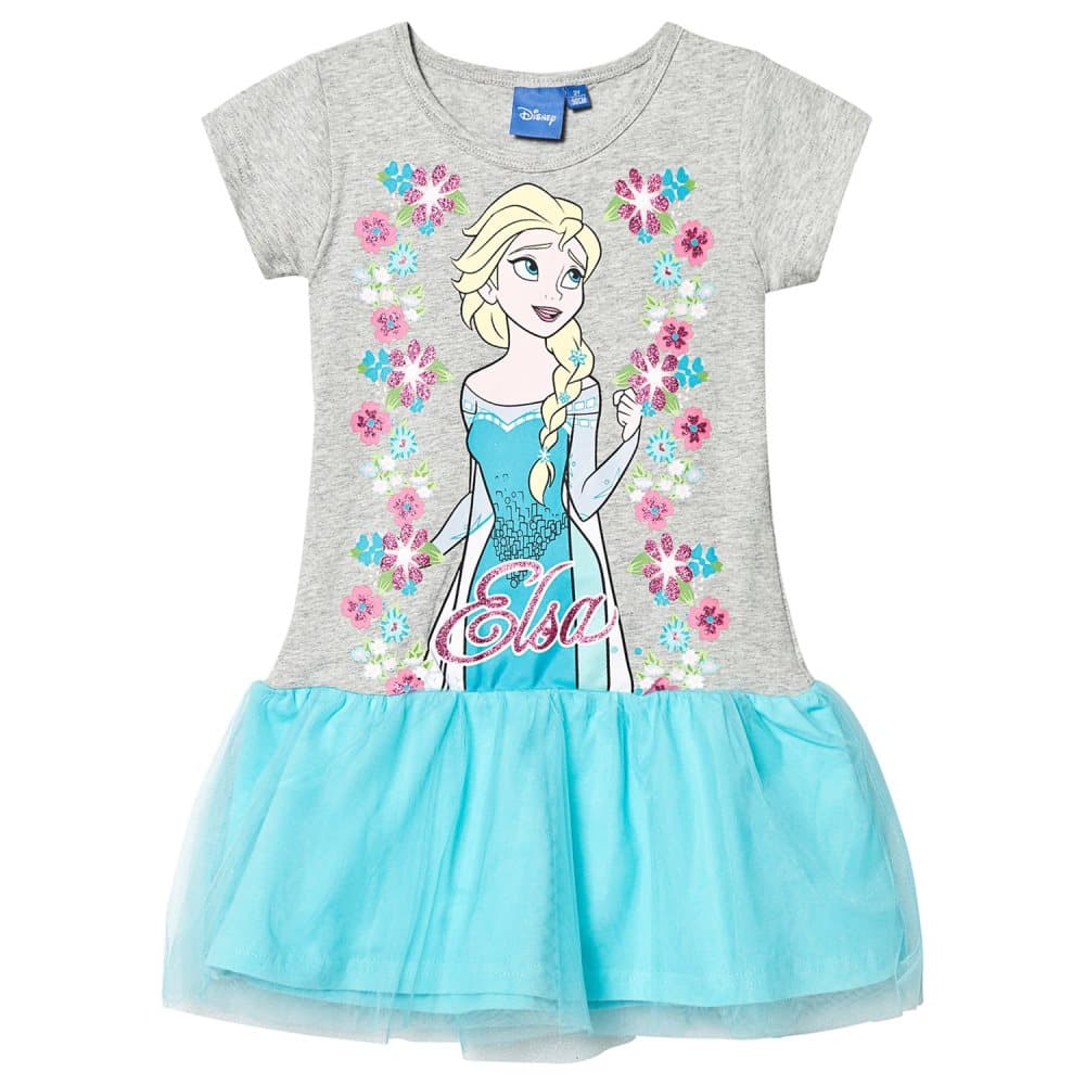 Disney Frozen Ss Dress Blue Radiance / Light Grey Melange
