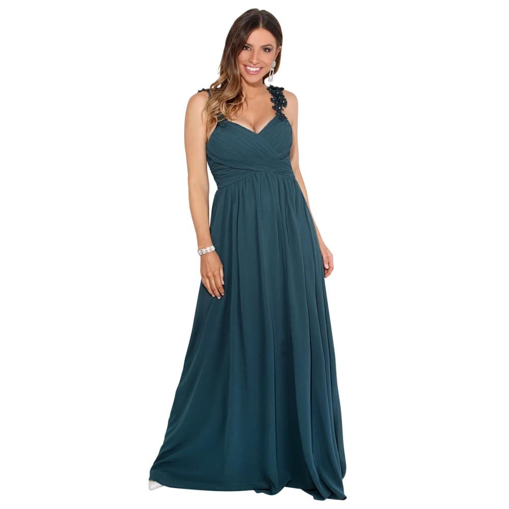 Krisp Womens/Ladies Flower Chiffon Maxi Dress