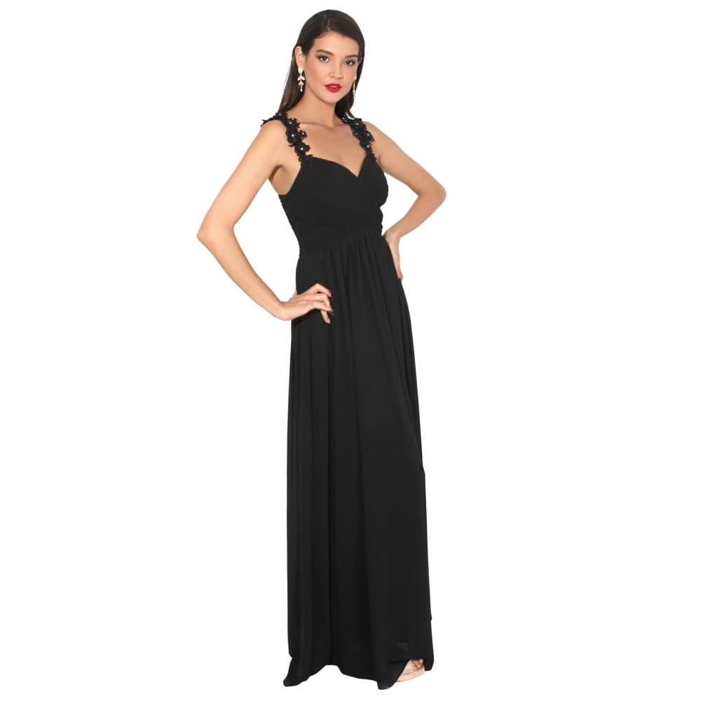 Krisp Womens/Ladies Flower Chiffon Maxi Dress