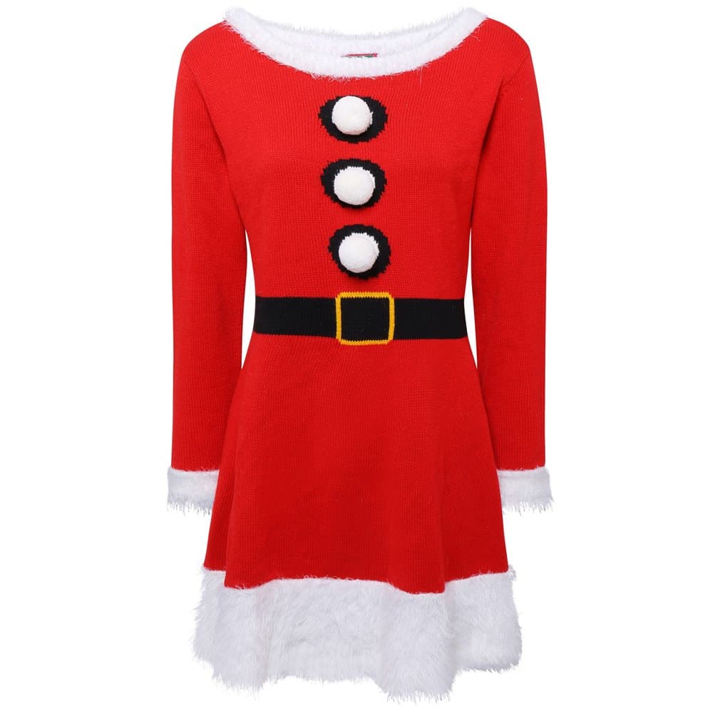 Christmas Shop Womens Christmas Knitted Dress