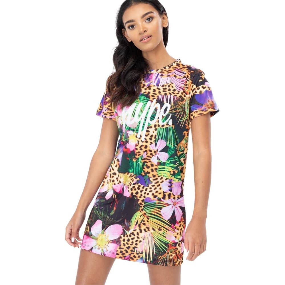 Hype Womens/Ladies Jungle Cat T-Shirt Dress