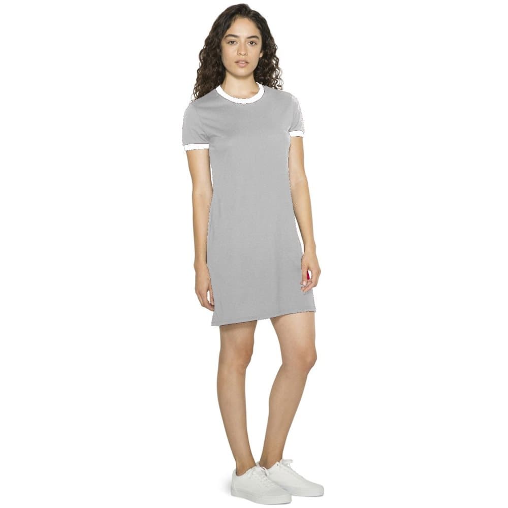 American Apparel Womens/Ladies 50/50 Ringer T-Shirt Dress
