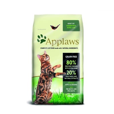 Applaws Naturlig kyckling och lamm komplett torr kattmat