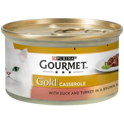 Gourmet Gold Dual Texture Duck And Turkey Cat Casserole (12x85g)