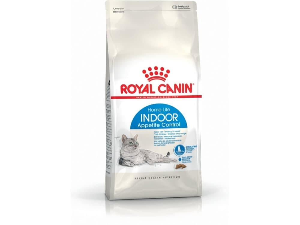 Royal Canin Home Life Indoor Appetite Control, Vuxen, Höns, 400 g, Alla raser, Bor endast inomhus, Tenderar att vara överviktig, Vitamin A,Vitamin B1