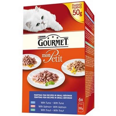 Gourmet Mon Petit Fish Selection Wet Cat Food (8 Packs)