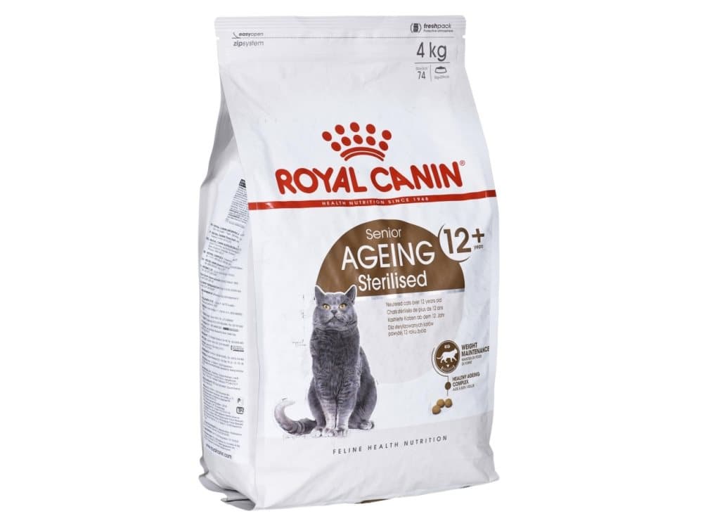 Royal Canin Senior Ageing Sterilised 12+, Senior, Majs, Höns, Grönsaker, 4 kg, Alla raser, Steriliserad eller kastrerad, Vitamin A,Vitamin B1,Vitamin