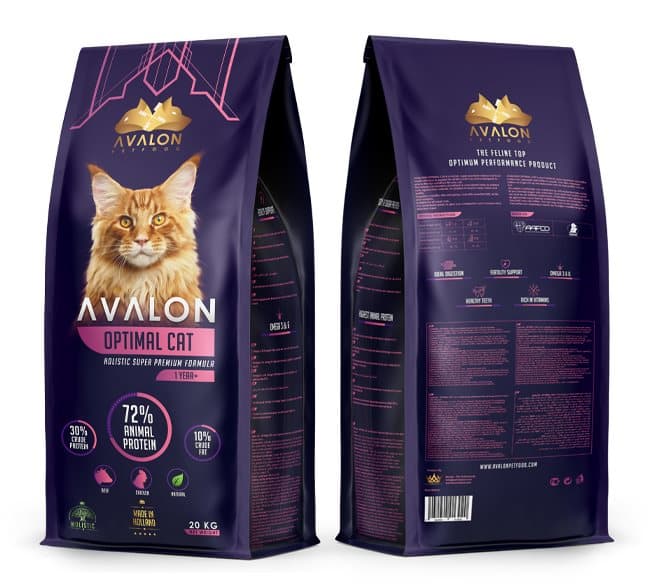 AVALON® OPTIMAL CAT on kokonaisvaltainen super-premium-luontainen kissanruoka, joka on valmistettu rakkaudesta ja intohimosta kaikille aikuisille kis