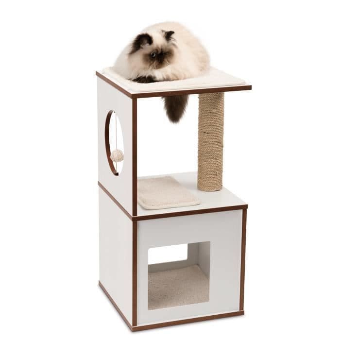 Vesper V-box Small White Cat Tree
