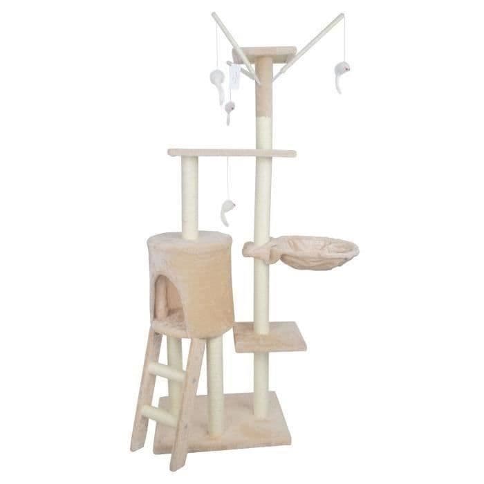 POILS & FEUMES - Cat tree Le Magique 50x35x138 cm - Beige
