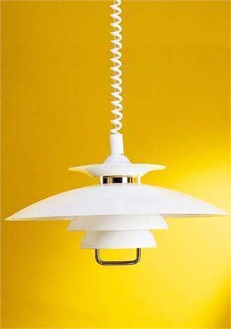 Taklampa Lisa Vit/Mässing. Eklunds Metall