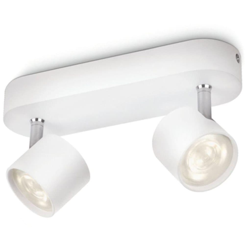Philips myLiving LED-spotlys Star 2x4,5 W hvid 562423116