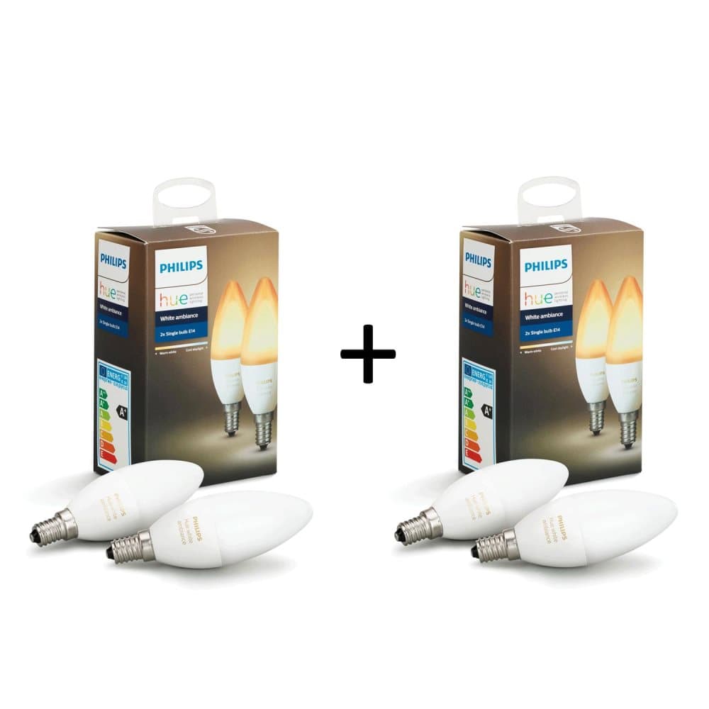 Hue White Ambiance E14 2x2-pack