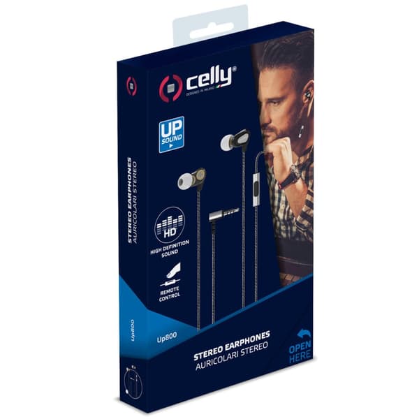 Celly Headset Dual Driver In-ear hovedtelefoner Sort