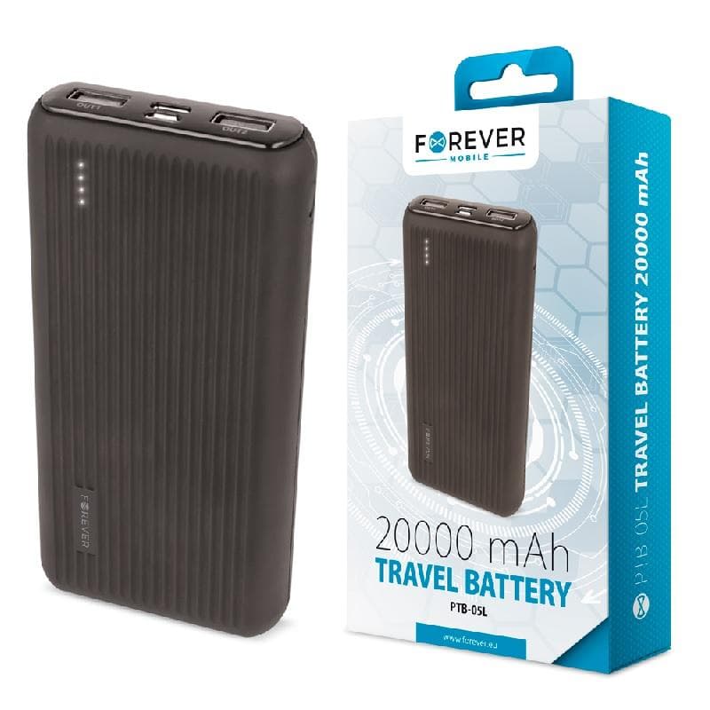 FOREVER Powerbank 20000mAh - PTB-05L - Svart