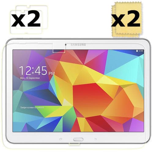 SAMSUNG GALAXY Tab 4 10.1 film Beskyttelses Film Beskyttelses Film 2 stk film