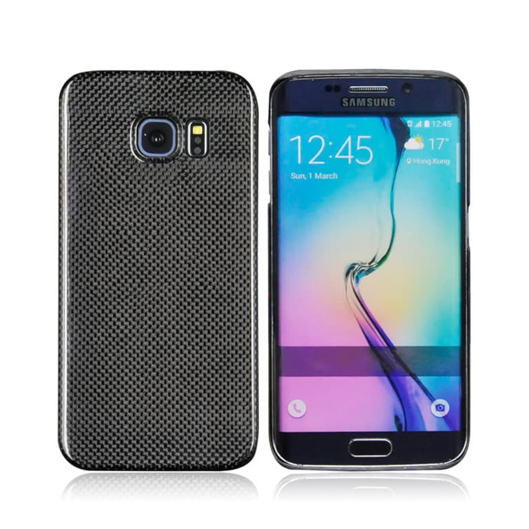 Äkta Carbon Fiber kolfiber skal ultralätt Galaxy S6 Edge