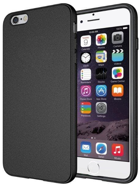 iPhone 6s ANTI-FINGERAFTRYK MAT TPU COVER - SORT